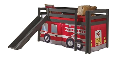 Vipack Picohsgb1570 Spielbett Pino Mit Rutsche Und Textilset