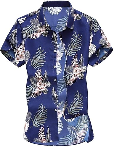 slim fit hawaiian shirts amazon