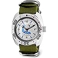 Vostok | Sea Captain Amphibian Automatic Self-Winding Russian Diver Wrist Watch | WR 200 m | Amphibia 710615 | Fashion | Business | Casual Men's Watches