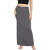 Urban CoCo Women's Elastic Waist Long Maxi Skirt Flowy Summer Beach Skirt for Vacation