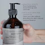 ENA Living Cedar Scented Body Wash 500ml Sensitive Skin Sweet Orange Lavender view 3