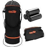 MDSTOP Portable Boat Trash Can, Reusable Boat Garbage Bag, Includes 10-13 Gallon Garbage Bag Snaps Inside, Odor & Leak Resistant, Pontoon Boat Accessories for Boating, Camping, Fishing, Kayak, RV