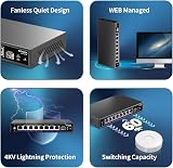 NICGIGA 8 Port 2.5G Web Smart Managed Ethernet Switch 10Gbps SFP Uplink NAS PC view 6