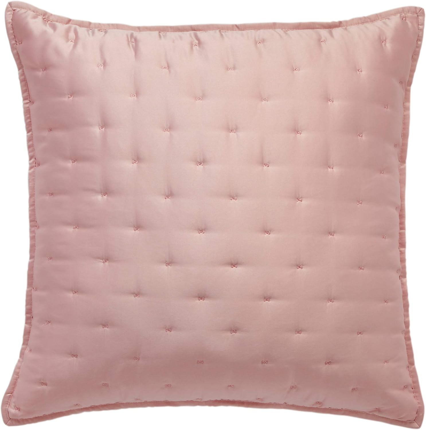 Ted Baker Quilted Bow Polyester Pillow Sham, 26"x26" Euro
