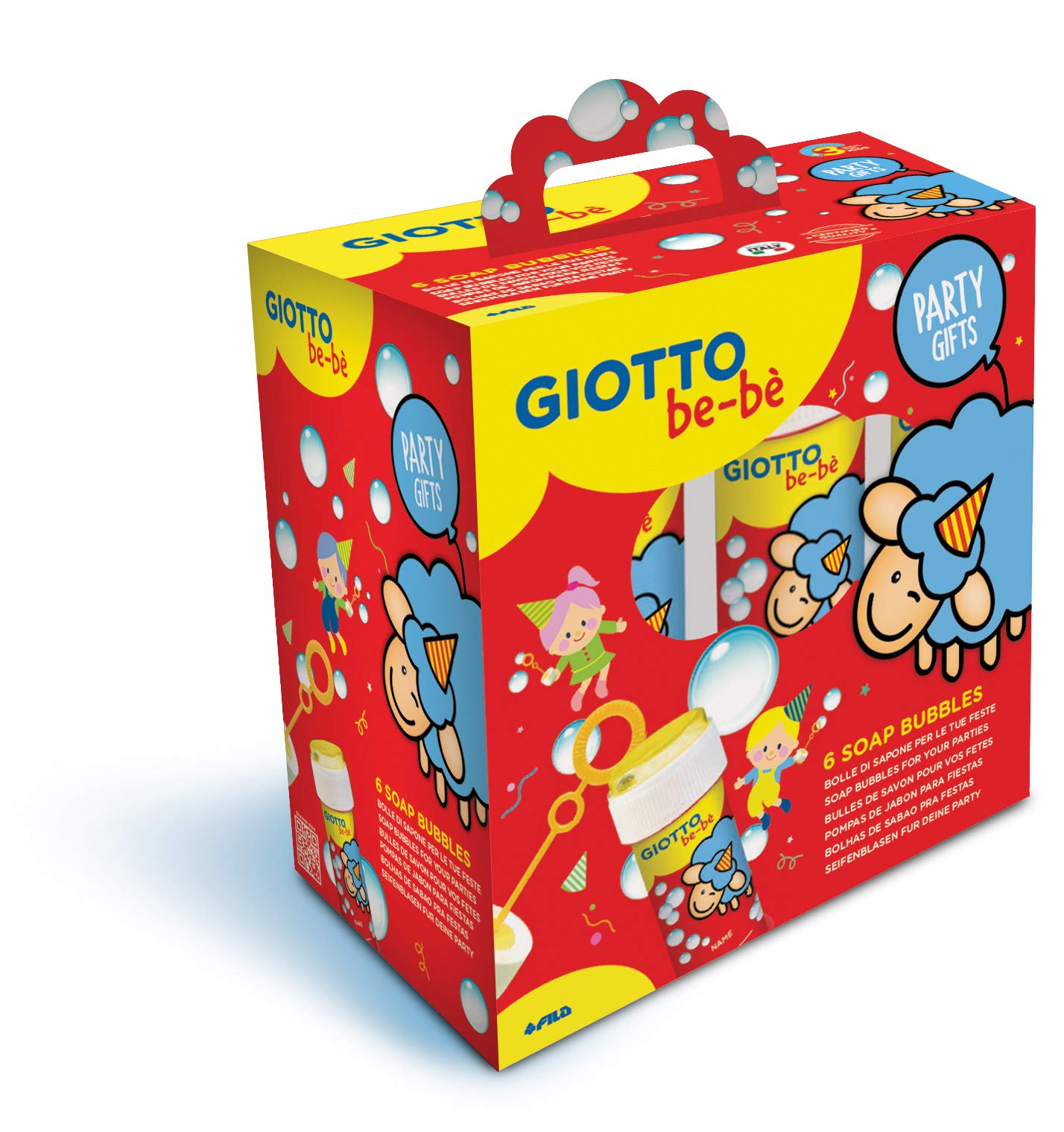 GIOTTO be-bè Party Gifts Soap Bubbles Pack of 6