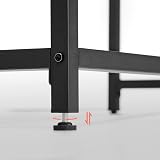 VASAGLE Office Desk Table Workstation 80 x 50 x 75 cm Black Rustic Brown view 6