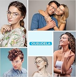 ousudela 3-Pack Blue Light Blocking Glasses for