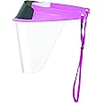 Pac-Dent iVisor Plus Reusable Face Shield Kit, Full Face Protective Shield with Anti-Fog Coating and Cinch Cord, Adjustable to Comfortably Fit All Head Sizes, Pink