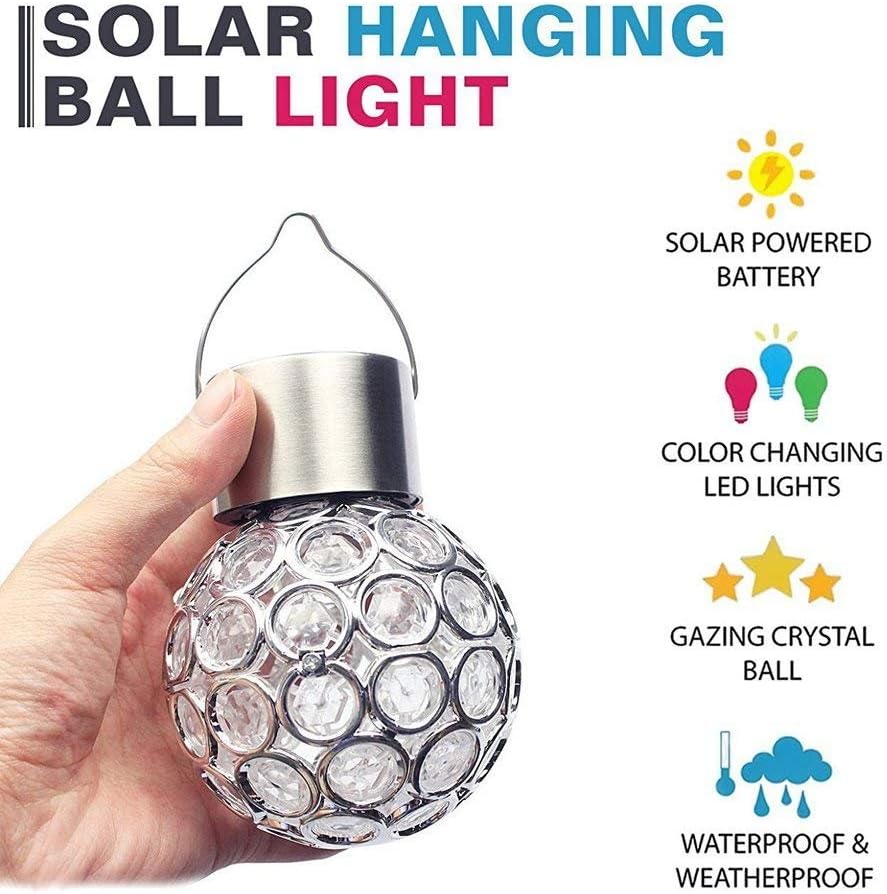 Fellibay Solar Garden Lights Colour Changing Light Bulb Solar Light Bulbs (3 Pack), Multiple Color - Image 4