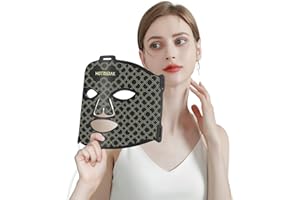 Hottoerak Red Light Therapy for Face, Two Drive Modes Red Light Mask with 850nm Near-Infrared for Travel Home Use