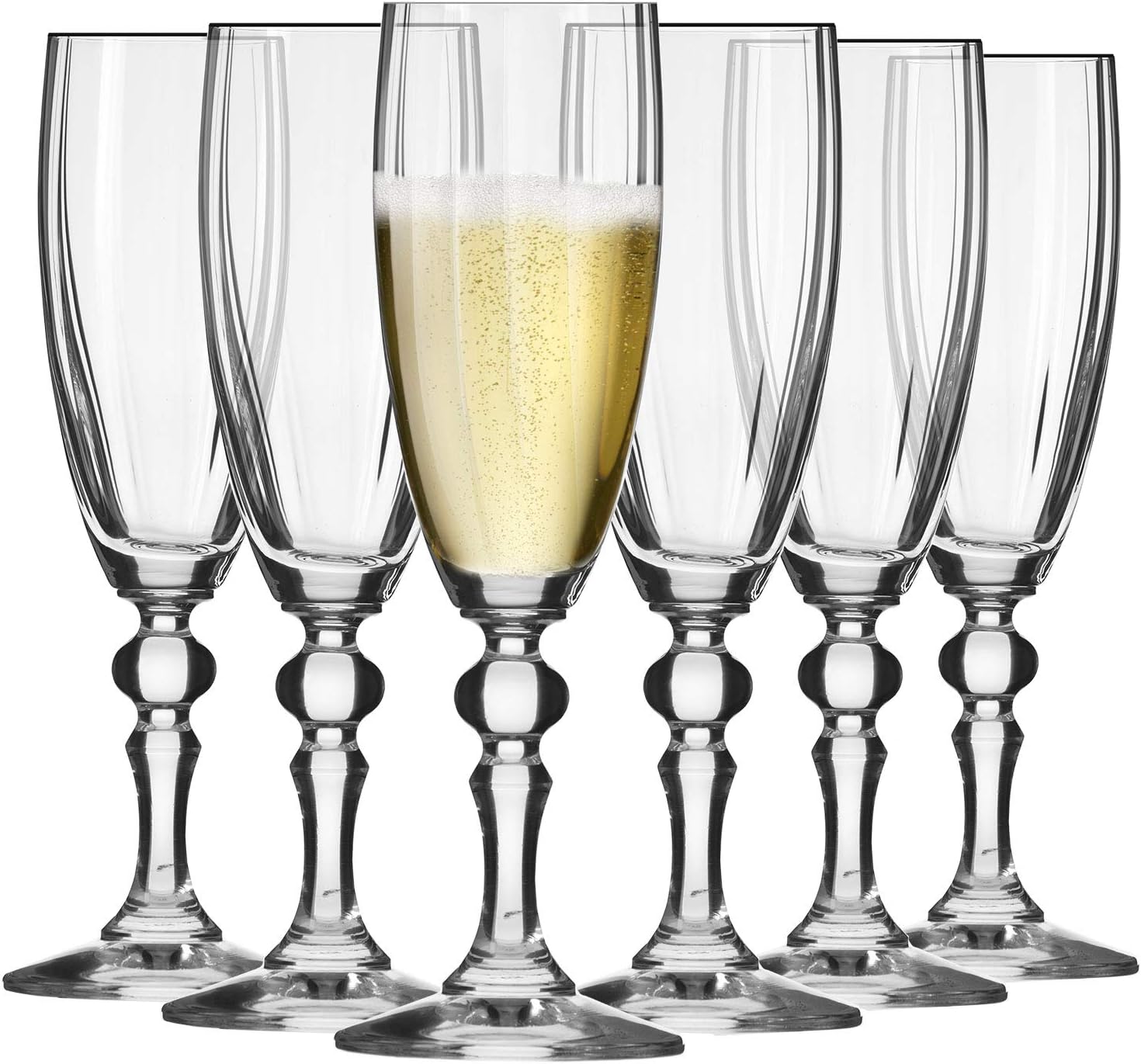 Krosno Flute Cristal de Champagne Verre Lot de 6 180 ML