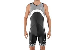 SLS3 Triathlon Suits Mens - Premium Trisuit Triathlon Men - Sleeveless, Quick Drying Tri Kit with Large Back Pocket