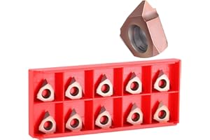 HARTWANA CNC Lathe Indexable Carbide Blade Threaded Blade Vertical Installation Lathe Cutting Tool 16VERAG55 10PCS