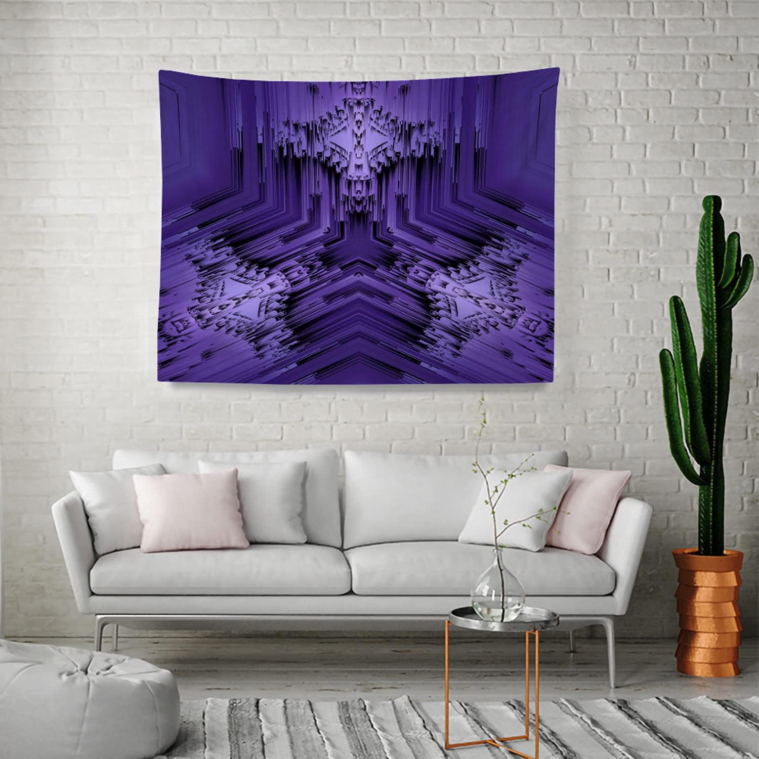 Amazon Co Jp マンダラ ネオン対称性 タペストリー おしゃれ 壁掛けタペストリー 多機能ファブリック装飾用品おしゃれ モダンなアート 模様替え 部屋 150 Cm X100 Cm ホーム キッチン