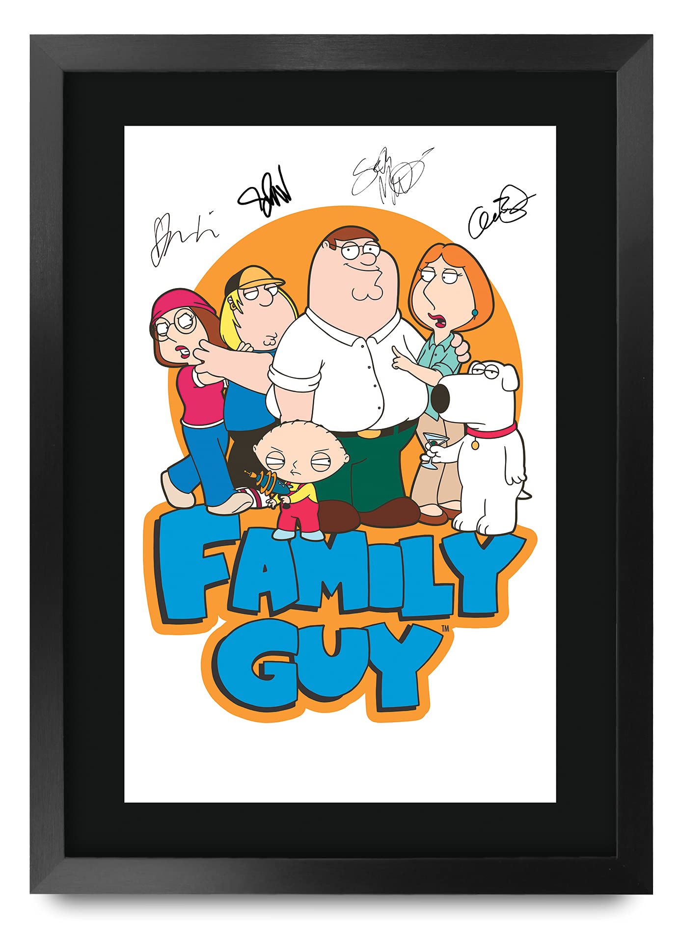 HWC Trading Family Guy Seth MacFarlane Gifts Printed Signed Autograph Picture for TV Memorabilia Fans - A3 Framed