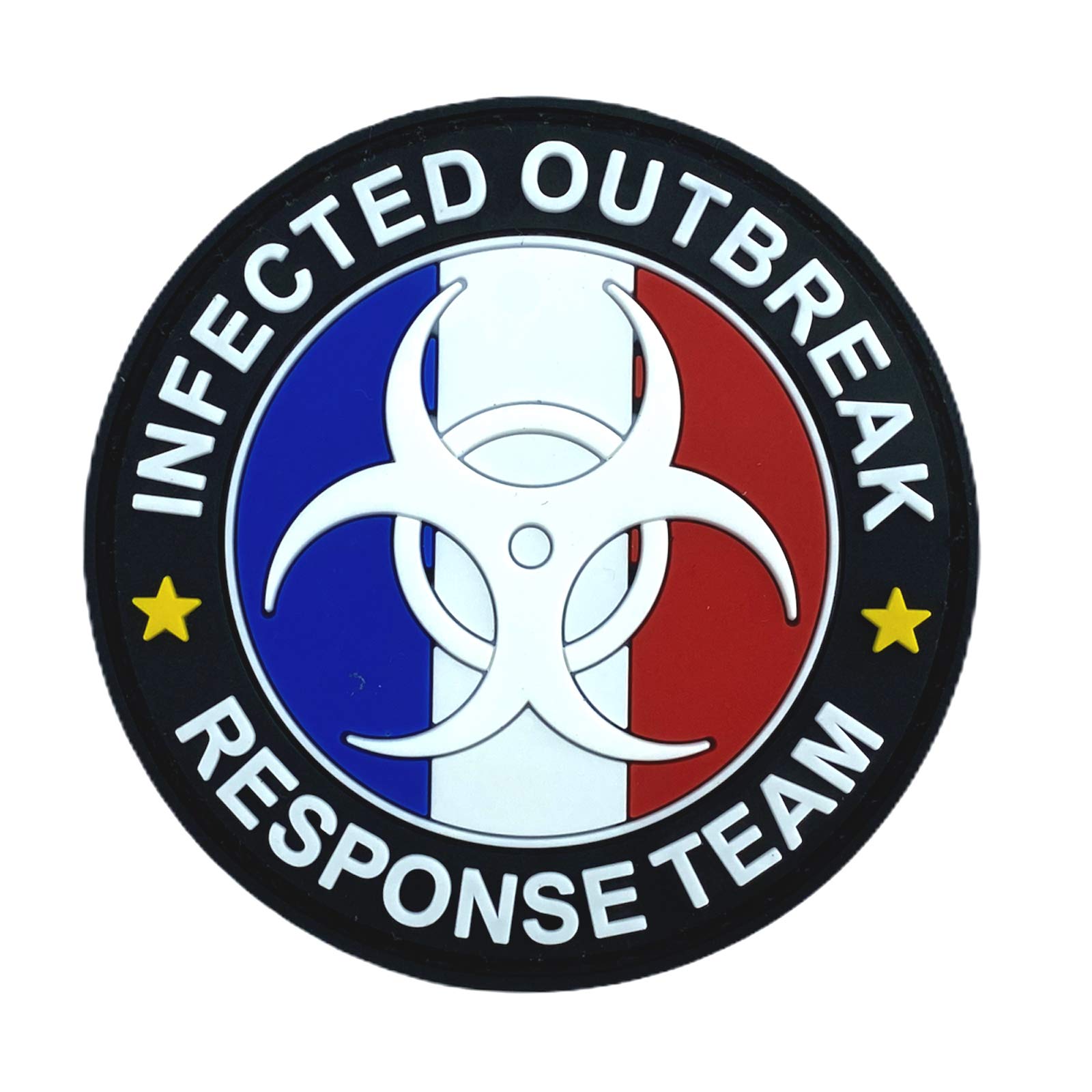 France French Flag Infected Outbreak Response Team Glow in the Dark PVC Airsoft Morale Patch