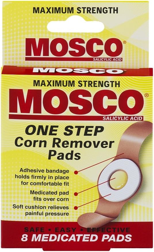 Mosco One Step Corn Remover Pads, 8 Medicated Pads: Health & Personal Care