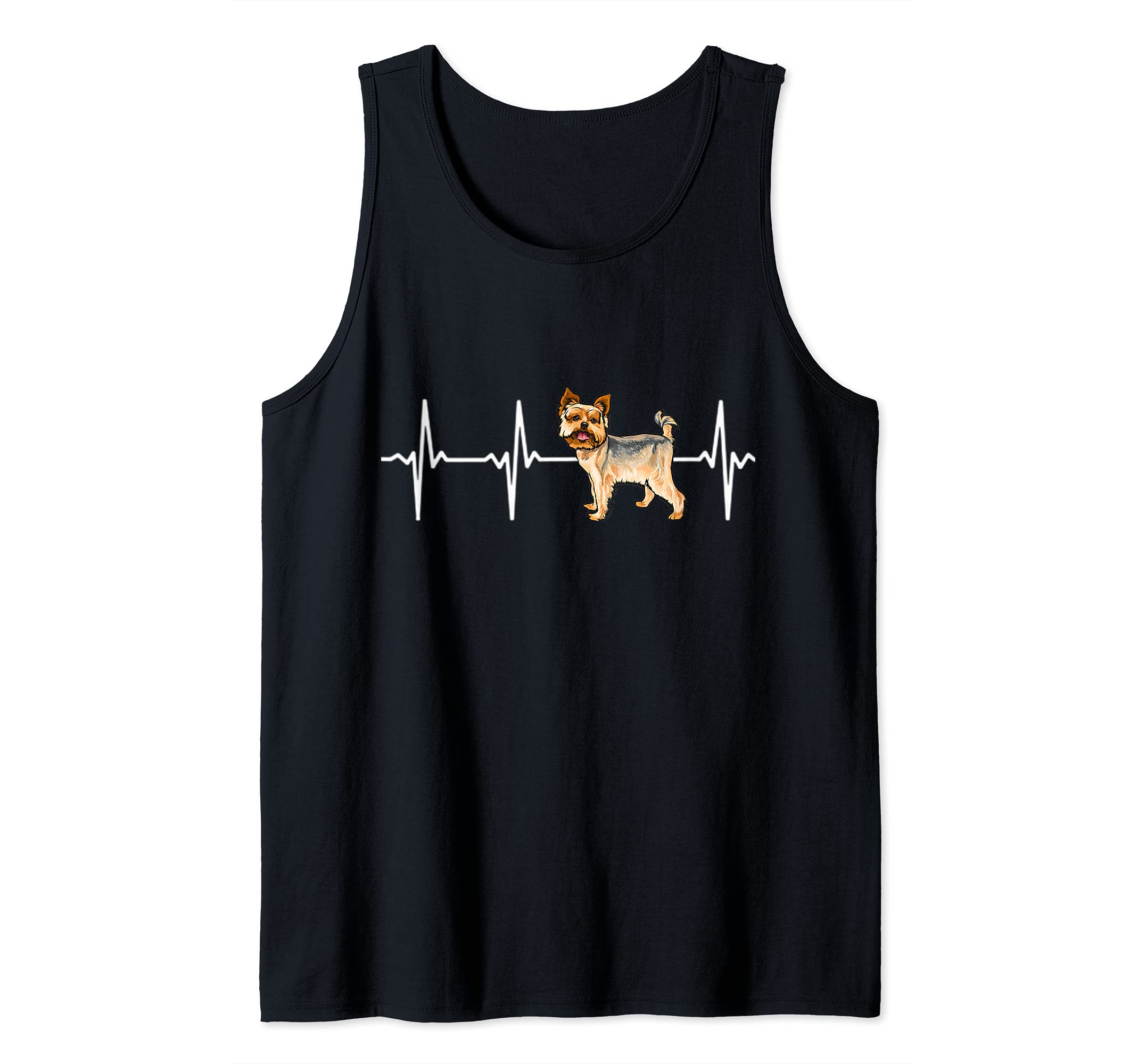 Yorkshire Terrier Heartbeat Love My Dog Tank Top