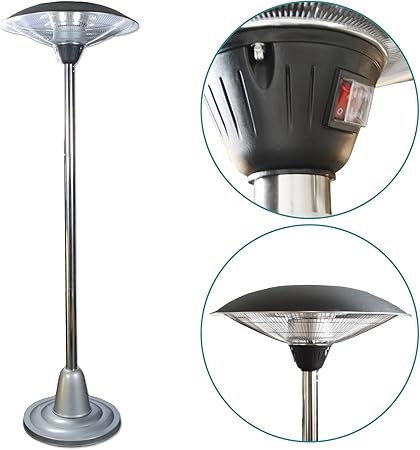 Druline 2 In 1 Infrarot Heizstrahler Terrassenheizstrahler Heizpilz Deckenheizstrahler 2500 Bs Amazon De Garten