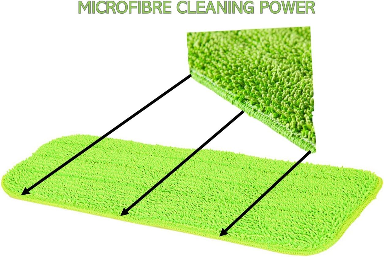 Laminate Floor Mop Replacement Microfibre Mop Pads, Pack of 3 Spray Replacement Pads − Machine Washable, Reusable - Image 4