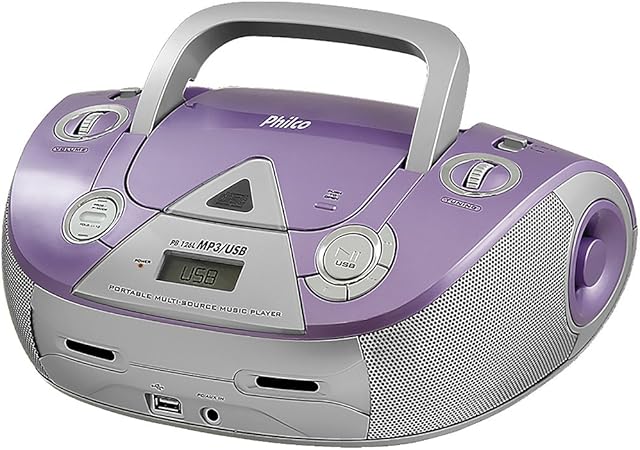 Boombox, PB126L, entradas USB e MP3, 4W RMS, Bivolt, Philco