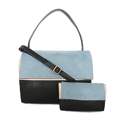 Viyomi Women PU Blue Shoulder Bag