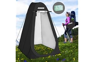 AOSION Privacy Shower Tent,Pop Up Changing Tent,Camp Bathroom Changing Dressing Room,Sun Sunshade Canopy Outdoor Rain Shelter for Camping Hiking Beach Picnic Fishing. (Black)