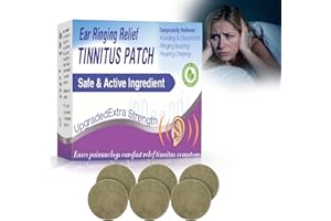 Tinnitus Relief for Ringing Ears, 50Pcs Ear Tinnitus Patches, Reduce Ear Noise, Ringing & Discomfort, Natural & Gentle