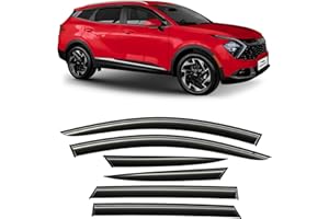 Voron Glass Tape-on Extra Durable Rain Guards for Kia Sportage 2023-2026, Window Deflectors, Vent Window Visors, 6 Pieces - 1