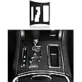 BRMYL Car Gear Shift Panel Cover Decals for 2011 2012 2013 2014 Dodge Charger Accessories Carbon Fiber Interior Stickers