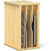 sandpaint 4 Tier Wooden Tray Dividers for Cabinets, Kitchen Vertical Baking Sheet Organizer, Storing Pans, Baking Trays, Cutting Board
