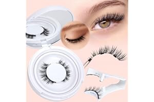 Magnetic Eyelashes Natural Look Magnetic Lashes with Applicator No Glue Magnetic False Eyelashes Kit Clear Band Lashes Wispy Reusable Eyelashes without Eyeliner by calphdiar
