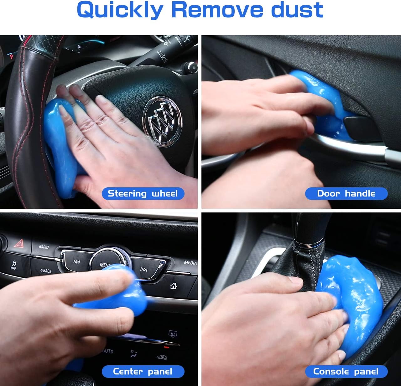 Mucjun Cleaning Gel for Car Detailing Putty Car Slime Cleaner Auto Detailing Gel Detail Tools Car Interior Cleaner Universal Dust Removal Gel Vent Cleaner Keyboard Laptop Cleaning Kit: Automotive