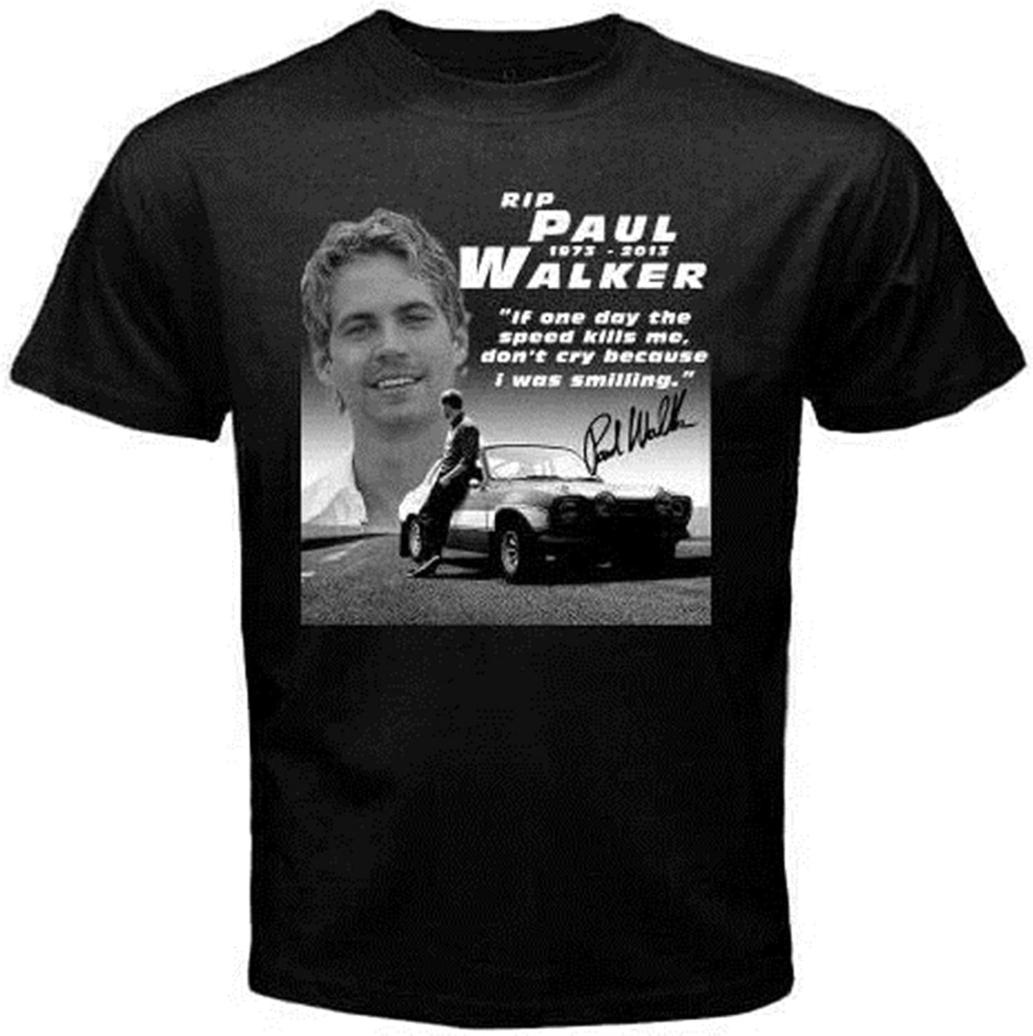 Paul Walker rip Black Custom tShirt tee_1571_3 Amazon.co.uk Clothing