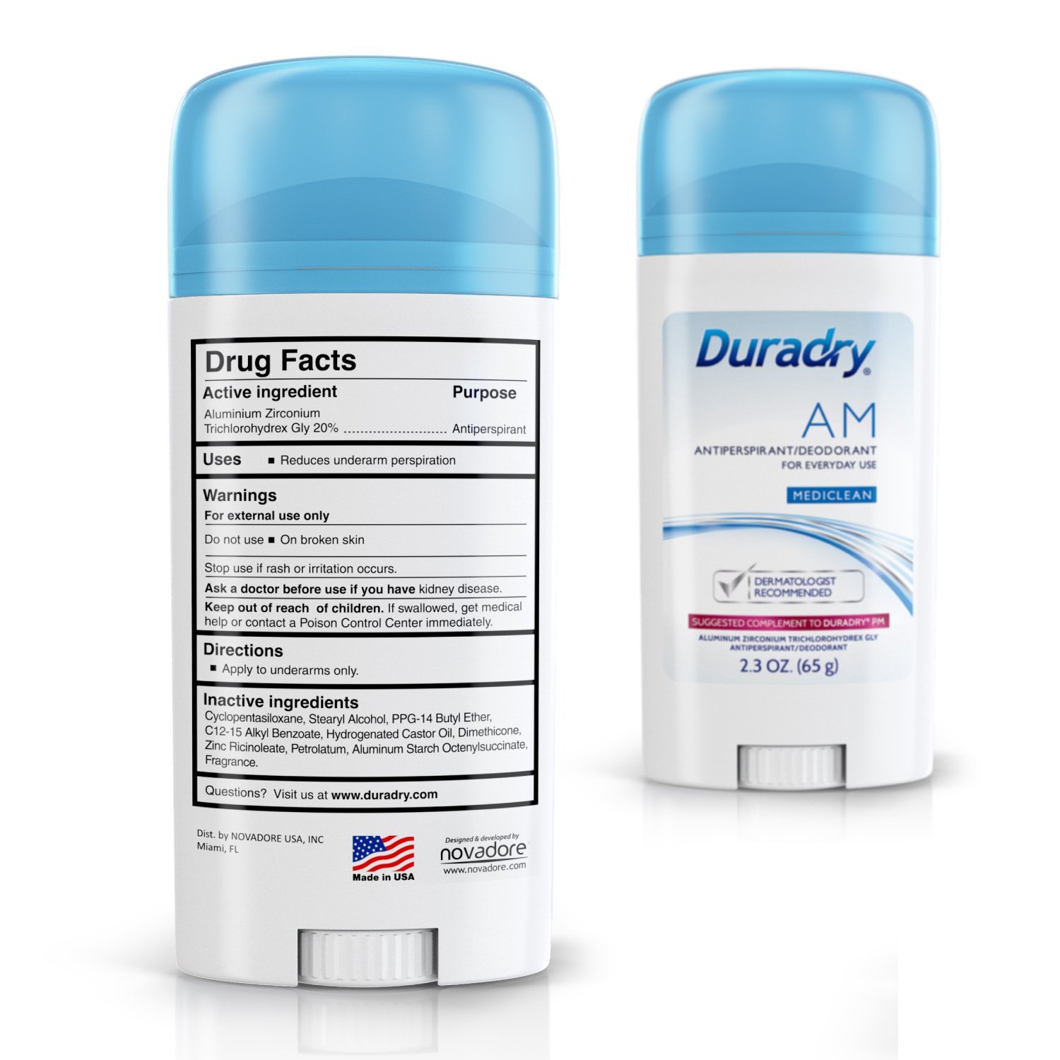 Duradry 3-Step Protection System - Prescription Strength Antiperspirant Deodorants Specially Formulated For Excessive Sweating or Hyperhidrosis. Block Sweat and Odor : Beauty