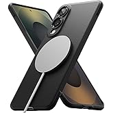 Ringke Onyx for Samsung Galaxy S25 Edge Case [Compatible with MagSafe] Oil & Dirt Resistant, Enhanced Camera Lens Protection, Comfortable Grip, Non-Slip, Lightweight Cover - Magnetic Black