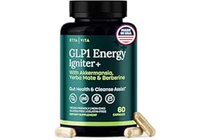 ETTA VITA Colon Cleanse + GLP-1 Support Supplement for Weight Loss & Energy - Appetite Suppressant and Fat Burner w Berberine, Yerba Mate, Psyllium Husk, Senna Leaf, Lemon, Black Garlic, Digestive Broom & Flush