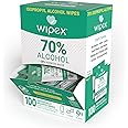 Wipex 70% Isopropyl Alcohol Wipes - Individually Wrapped Sachets, Electronic & Tech Wipes in Dispensing Box, 100 Count (Pack of 1)
