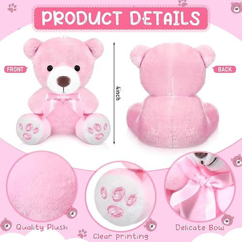12 Pcs Mini Bears 4 Inch Small Bear Bulk Baby