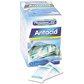 First Aid Only PhysiciansCare 90089 Antacid Calcium Carbonate Medication, 2 Tables/Pack, 50 Packs/Box