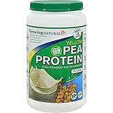 Plant Based Protein, Original Gold Standard Raw Pea Protein Powder - Growing Naturals - Non-GMO, Vegan, Gluten-Free, Keto Friendly, Shelf-Stable (Original Unflavored, 2 Pound (Pack of 1))