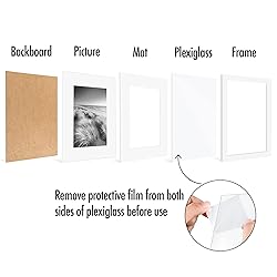 Americanflat 8x10 Picture Frame Set of 5 in White