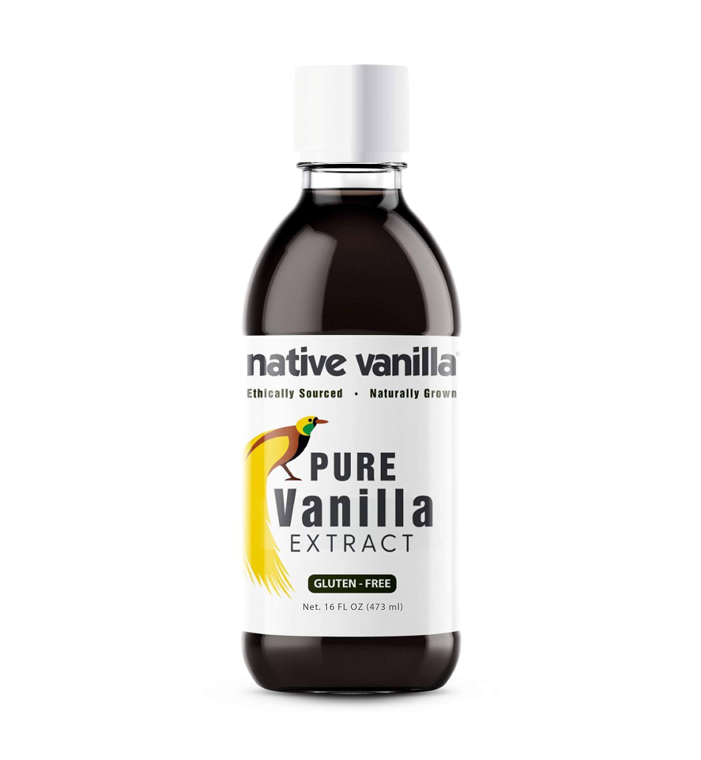 Native Vanilla All Natural Pure Vanilla Extract 16 oz Made from Premium Vanilla Bean Pods