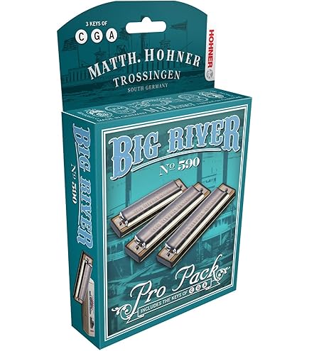 Amazon.com: Hohner Accordions Hohner Harmonica 590 Big River Harp