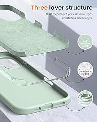 OuXul Designed for iPhone 16 Case 6.1"- Slim Liquid