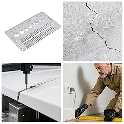 Crack Width Gauge, Gap Measuring Ruler, Stainless