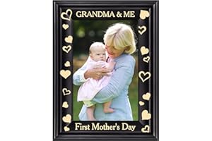 PETCEE Mothers Day Gifts for Mom Grandma Women First Mothers Day Picture Frames for Mom and Baby Grandma and Me First Mothers Day Photo Frames for New Baby Mom to be Newborn Parents Nursery Decor