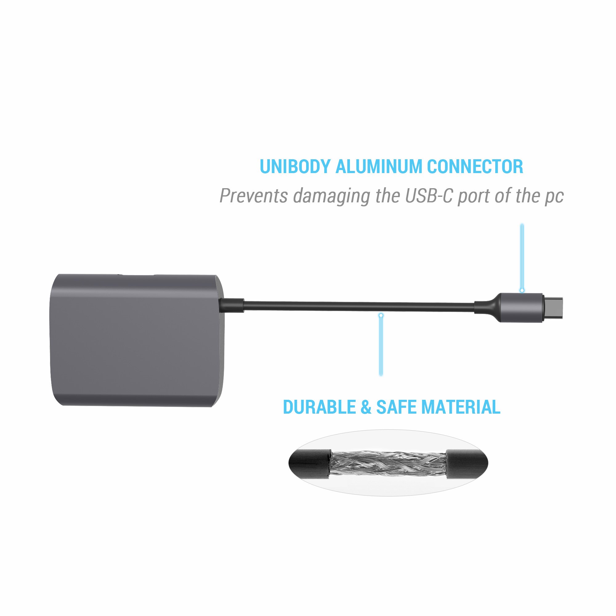 USB C to Ethernet Adapter, MAKETECH Slim Aluminum USB Type-C to Gigabit Ethernet Network & USB 3.0 HUB Adapter for 016/2017 Macbook Pro 2016, 2015/2016 Macbook, Chromebook Pixel and More