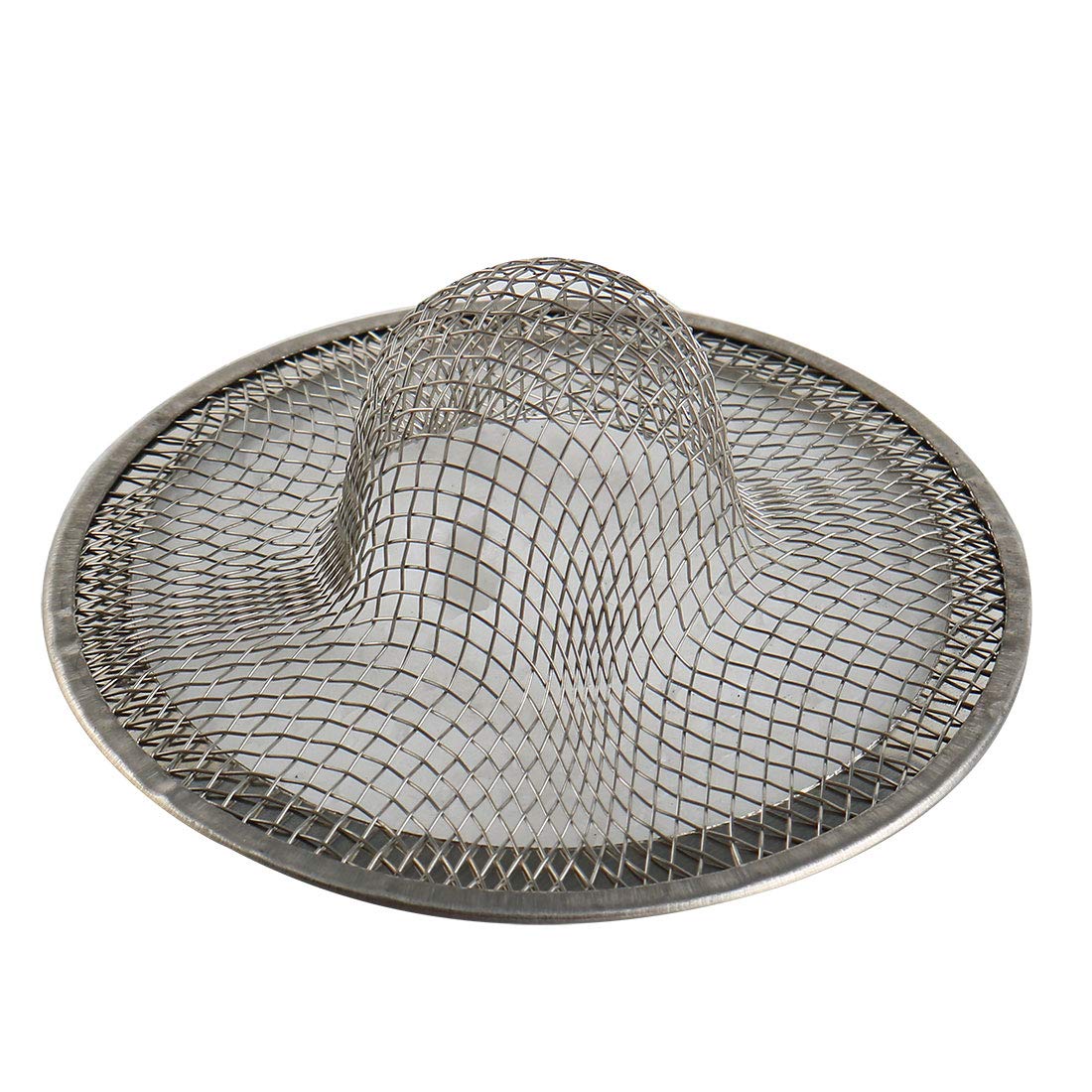 sourcingmap Stainless Steel Slop Laundry Drainer Basin Basket Screen Mesh Sink Strainer 7cm Dia 2PCS