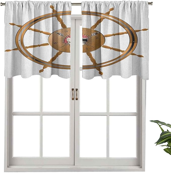 Hiiiman Cenefa opaca de madera para el volante con imagen de pirata